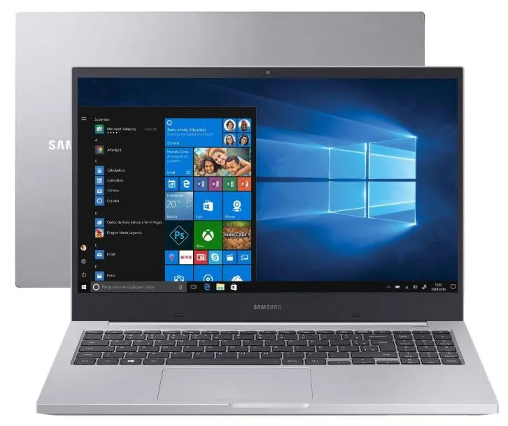 Notebook Samsung Book E30 NP550XCJ-KT Intel Core i3 10110U 15,6" 4GB HD 1 TB Windows 10