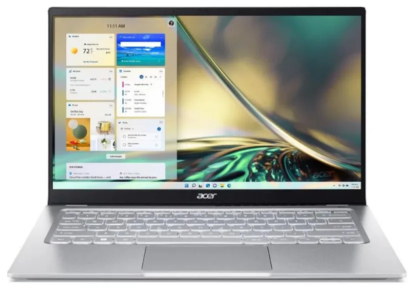 Notebook Acer Swift 3 SF314-512T-54MJ Intel Core i5 1240P 14" 8GB SSD 512 GB Windows 11 Touchscreen Leitor Biométrico