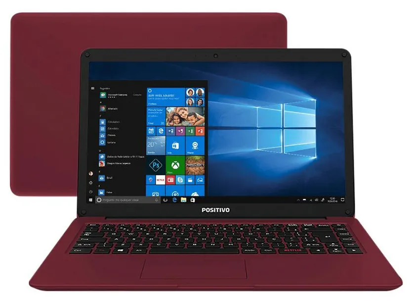 Notebook Positivo Motion C464B Intel Celeron N3350 14" 4GB eMMC 64 GB Windows 10