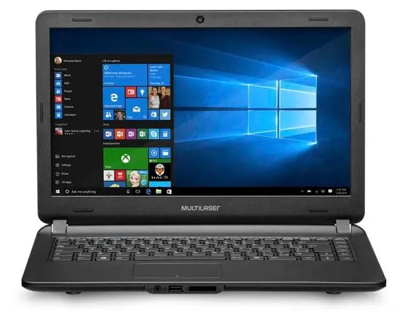 Notebook Multilaser Urban PC400 Intel Core i3 5005U 14" 4GB HD 512 GB Híbrido SSD 120 Windows 10