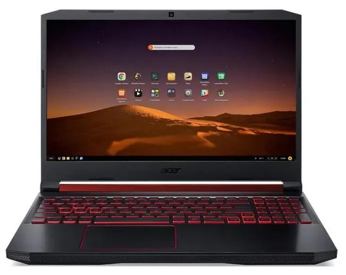 Notebook Acer Aspire Nitro 5 AN515-43-R4C3 AMD Ryzen 7 3750H 15,6" 8GB HD 1 TB SSD 128 GB Linux GeForce GTX 1650