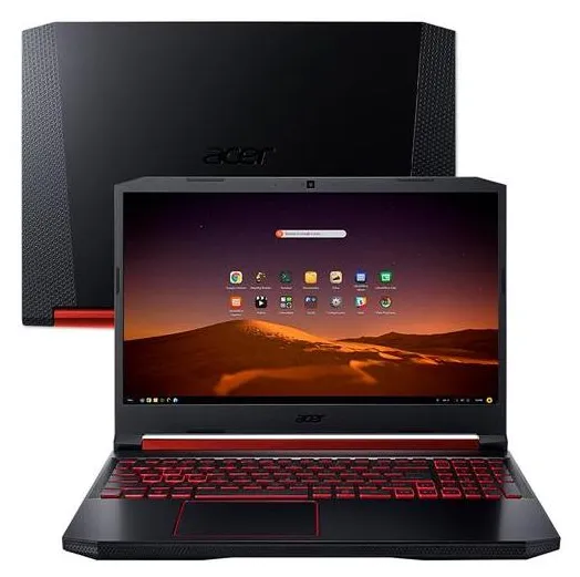 Notebook Gamer Acer Aspire Nitro 5 AN515-54-79YX Intel Core i7 9750H 15,6" 16GB SSD 512 GB Linux GeForce GTX 1650