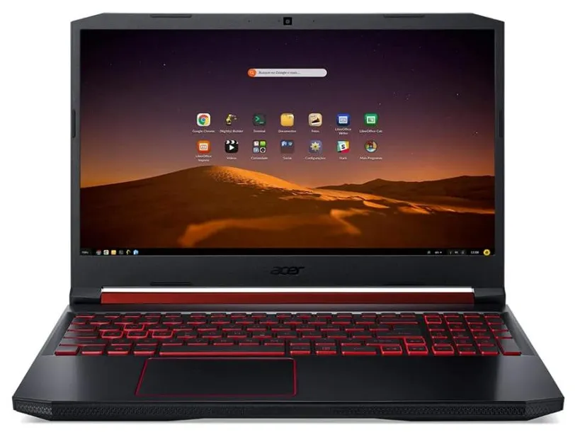 Notebook Gamer Acer Aspire Nitro 5 AN515-43-R9K7 AMD Ryzen 3500U 15,6" 8GB HD 1 TB SSD 256 GB Linux GeForce GTX 1650