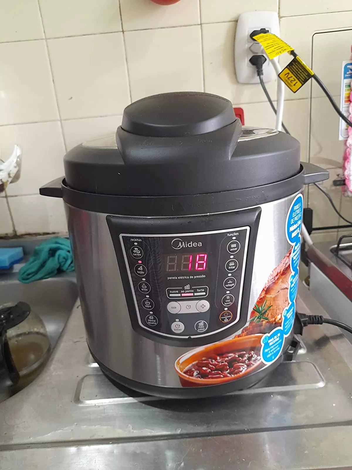 Avaliação de Panela de Pressão Elétrica Midea Inox 6L PPA72