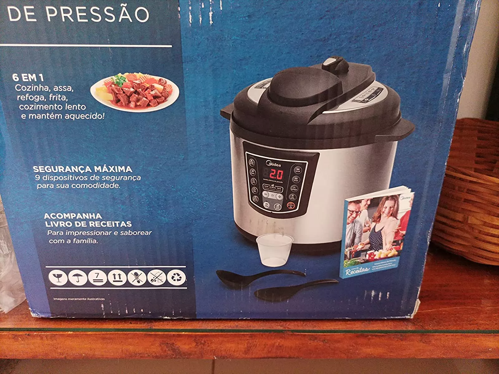 Panela de Pressão Elétrica Midea - Multicooker Exclusive - 6L - Outlet -  Faz a Boa!