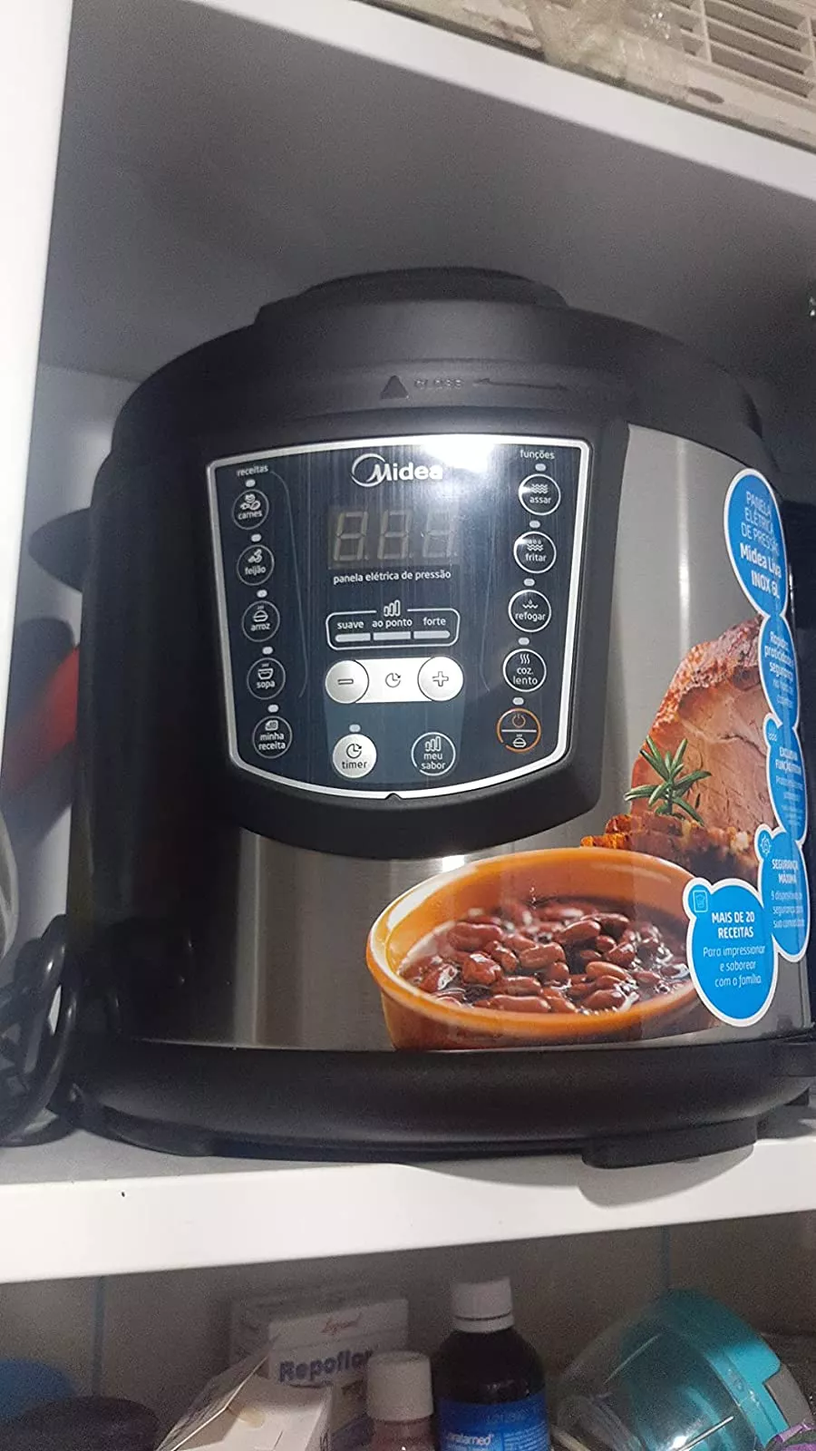 Panela de Pressão Elétrica Midea - Multicooker Exclusive - 6L - Outlet -  Faz a Boa!