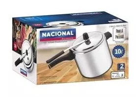 Panela de Pressão 10 Litros Polida - Alumínio nacional