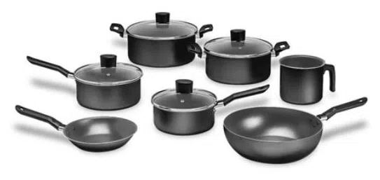 Conjunto de Panelas Teflon 7 peça(s) Brinox Ebony