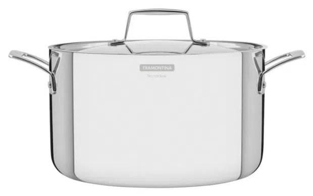 Caçarola Tramontina para Fogão Indução Funda 24cm Inox Grano