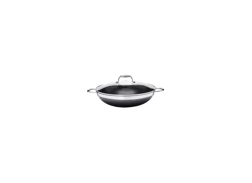 Wok Oxford Para Indução Inox Fundo Triplo Cookingpro 34Cm