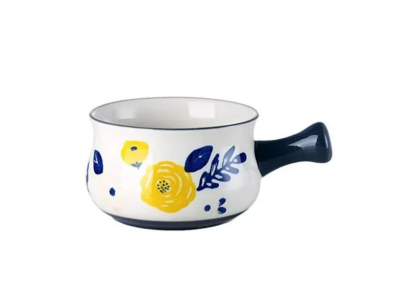 DOITOOL Panela de Cerâmica para Leite Panela Aquecedor de Manteiga Porcelana Tigela de Comida para Bebê Panela de Revestimento de Cerâmica Panela Antiaderente para Microondas para Molho