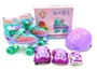 Patins Roller Infantil Unitoys 30-33 Violeta Com Kit Proteção