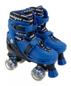 Patins Ajustavel Para Menino Com Luz Tamanho 34 Ao 37