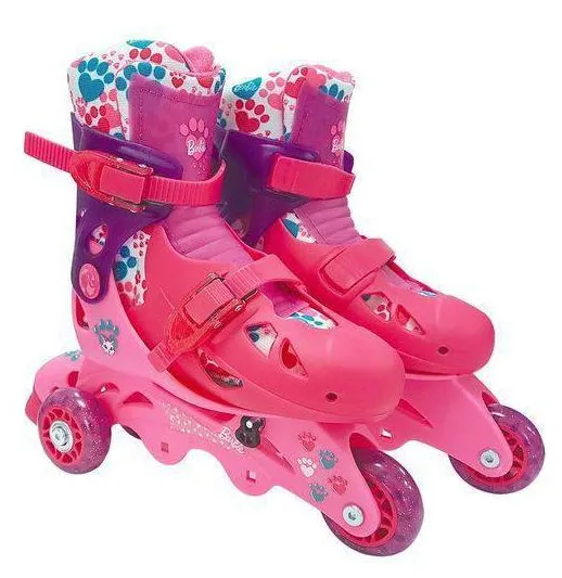 Patins 3 rodas Barbie Fun