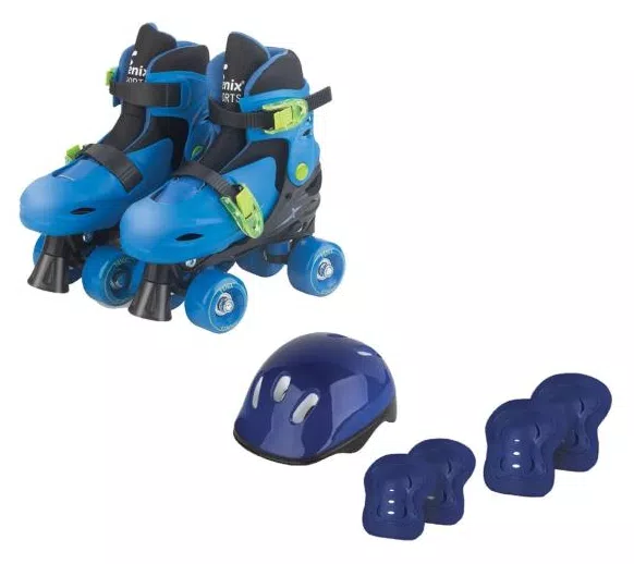 Patins Roller 4 Rodas Fenix Brinquedos PK-01 P 30-33 Com Kit  E 