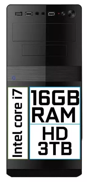 Computador Intel Core i7 16GB HD 3TB EasyPC Go