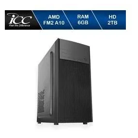 Computador Icc Processador Amd Fm2 A10 6gb de Ram Hd 2 Tb Windows 10