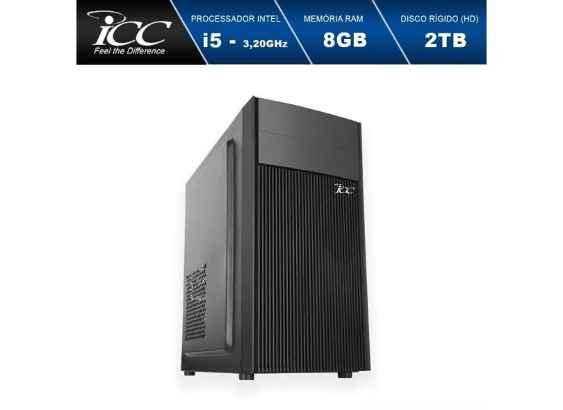 Computador Desktop ICC IV2583S Intel Core i5 3.2 ghz 8gb Hd 2TB FULL HD