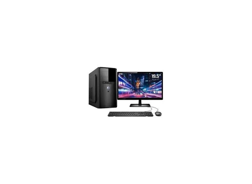 Computador Completo PC CPU Monitor 19.5" Intel Core i5 memória 8GB com SSD 120GB saída HDMI Full HD Quantum Plus Desktop