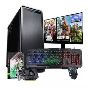 Pc Gamer Completo Intel I5 8GB HD 500 Placa De Vídeo Monitor