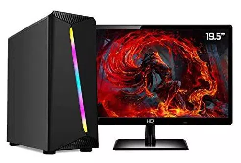 PC Gamer Completo AMD 10-Core CPU 3.8Ghz 8GB (Placa de vídeo Radeon R5 2GB) SSD 240GB Skill Monitor HDMI LED 19.5