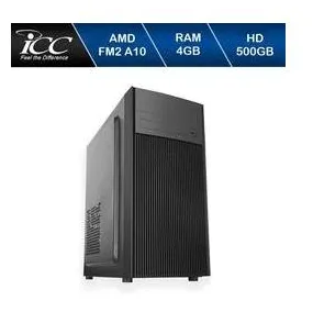 Computador Icc Processador Amd Fm2 A10 4gb de Ram Hd 500gb Windows 10 Dvdrw