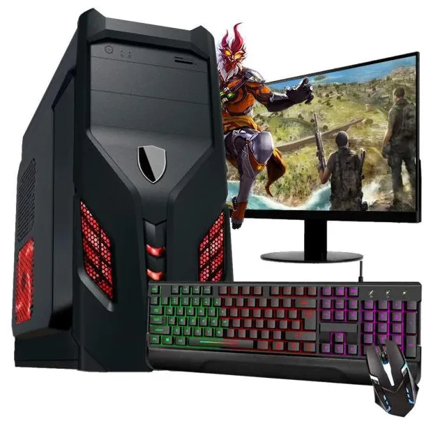 Pc Gamer Completo I3 Hd500 Placa De Video Monitor Hdmi