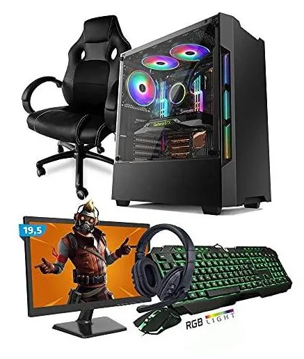 Kit PC Gamer Smart SMT81467 Intel i5 8GB (GeForce GTX 1650 4GB) 1TB + Monitor 19,5 + Cadeira Gamer