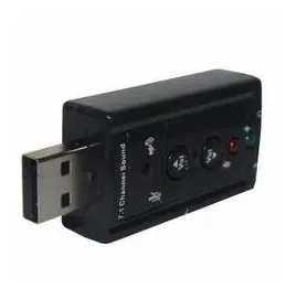 Placa De Som Áudio Usb 7.1 USB Para Pc ou Notebook