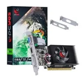 Placa De Video Nvidia Geforce G 210 1gb Ddr3 64 Bits Com Kit Low Profile Single Fan - Pa210g6401d3lp - Pcyes