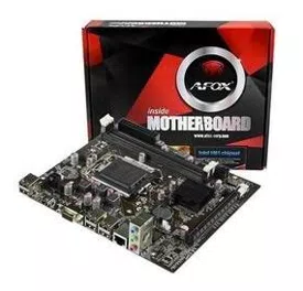 Placa Mãe H61 AFOX H61-MA5-V2 DDR3 Micro-ATX LGA1155 2ª e 3ª Ger