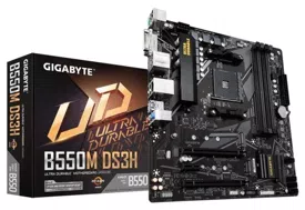 Placa Mãe Gigabyte B550M DS3H AMD AMD mATX DDR4 PCIe 4.0