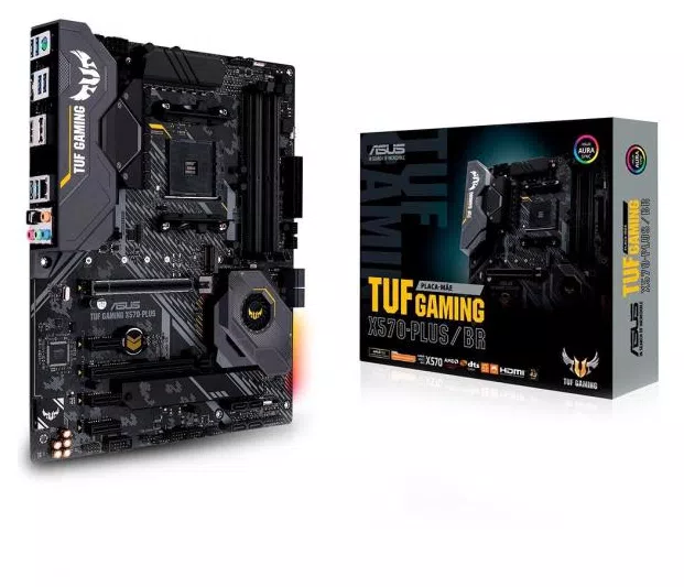 Placa-Mãe Asus TUF Gaming X570-PLUS/BR, AMD AM4, ATX, DDR4