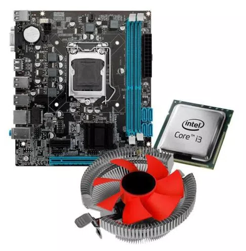 KIT Processador i3 Placa mãe e Cooler