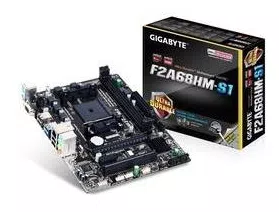 Placa Mae Gigabyte F2A68HM-S1 (FM2+/DDR3/VGA/mATX) - PN # GA-F2A68HM-S1