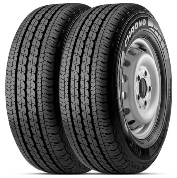 Kit 2 Pneus para Carro Pirelli Chrono Aro 16 225/75 118R