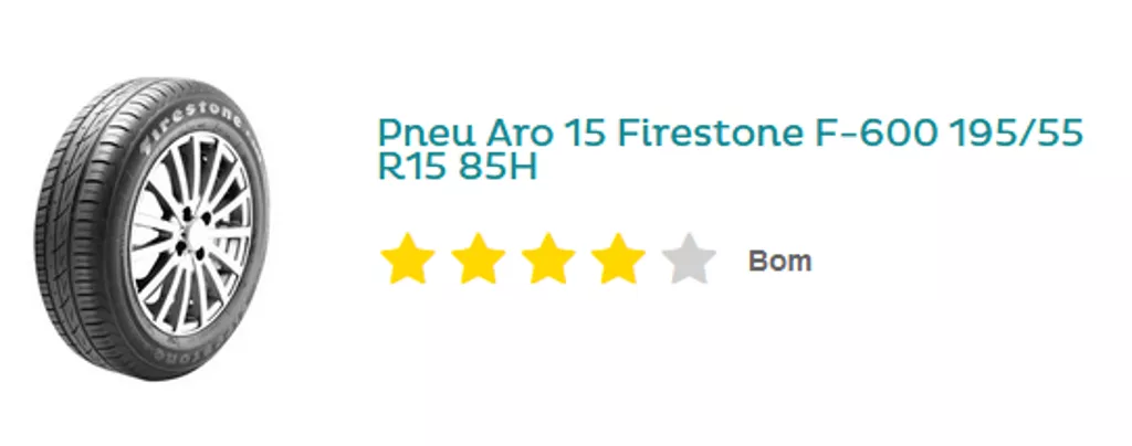 Pneu para Carro Firestone F 600 Ar Descubra se BOM