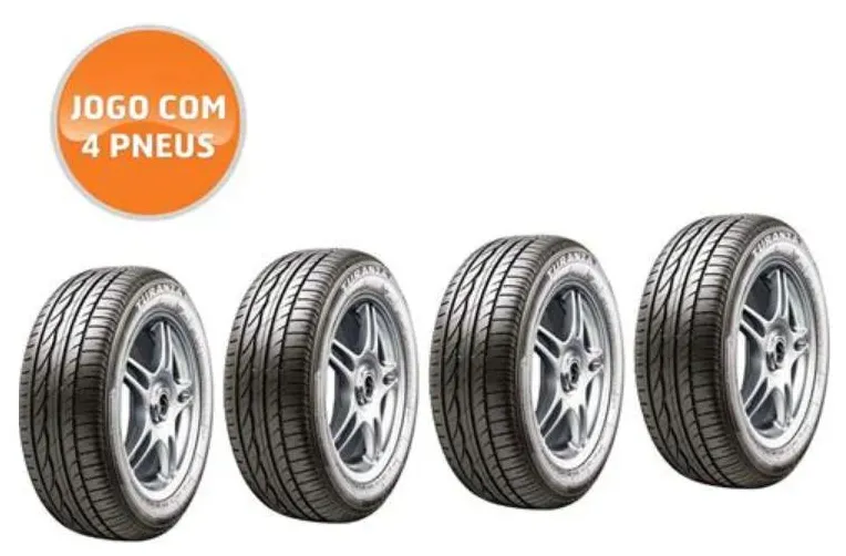 Kit 4 Pneus para Carro Bridgestone Turanza ER300 Aro 16 185/55 83V