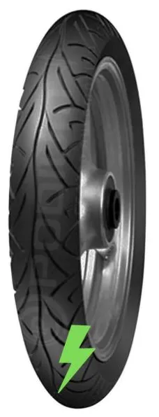 Pneu Dianteiro Pirelli Sport Demon 90/90-17 Dafra Apache 150