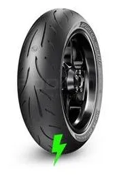 Pneu 180/55-17 73w Traseiro Metzeler Sportec M9