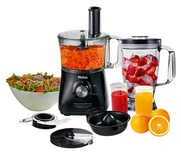 Processador de Alimentos com Liquidificador Philco All in One 2 475 W