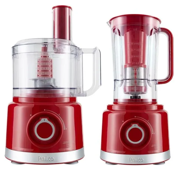 Multiprocessador com Liquidificador Philco Pro Turbo 6 em 1 900W