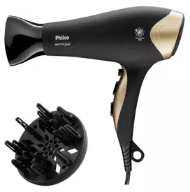 Secador de Cabelo Philco Golden Star PH3700 Emissão Íons Potência 2000 Watts