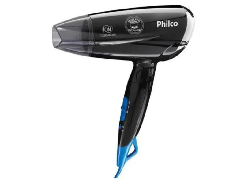 Secador de Cabelo Philco PSC07P Emissão Íons Potência 1200 Watts