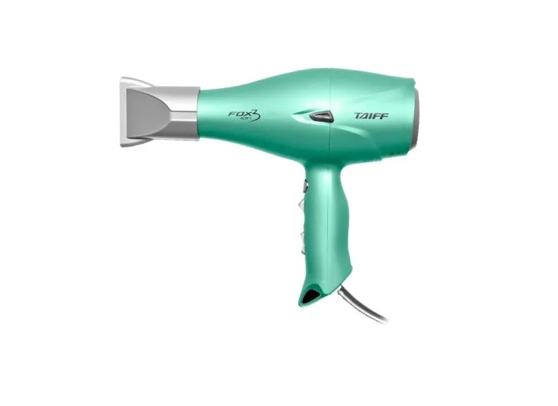 Secador de Cabelo Taiff Fox Ion 3 Soft Green Profissional 2200w Leve e Potente Íons Negativos