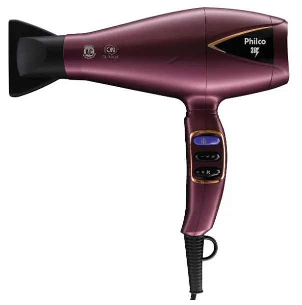 Secador de Cabelo Philco PSC3P Potência 2000 Watts