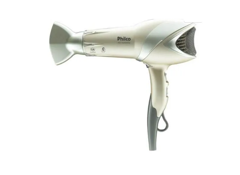 Secador de Cabelo Philco Pro Infrared PSC12D Emissão Íons Potência 2000 Watts