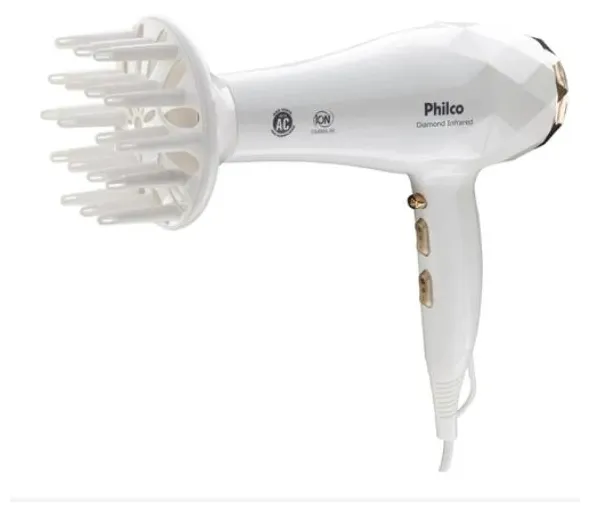 Secador de Cabelo Philco PSC13 Emissão Íons Potência 2000 Watts