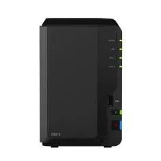 NAS - SATA > Ethernet - Synology Diskstation 2 baias DS218 2GB DDR4 (sem discos)