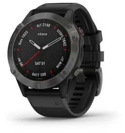Relógio Smartwatch Fênix 6 Garmin Sapphire  Carbono